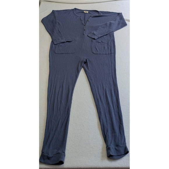Madewell Pajamas Small Jumpsuit‎ Waffle Knit Union Suit One-Piece Comfy Lounge - Picture 1 of 15
